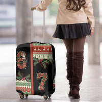 Western Yoke Luggage Cover Funny Six Seven Christmas - Wonder Print Shop