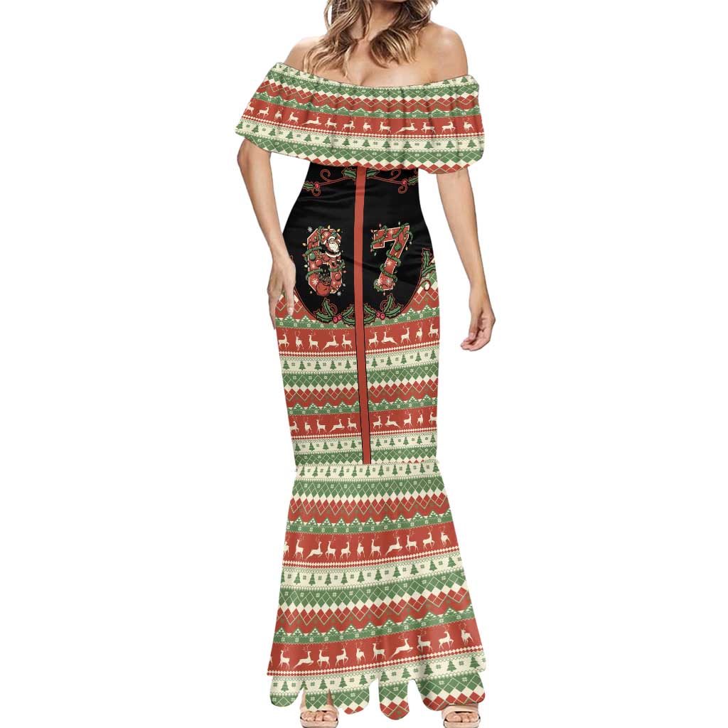 Western Yoke Mermaid Dress Funny Six Seven Christmas - Wonder Print Shop