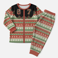 Western Yoke Christmas Pajama Set Six Seven Christmas - Wonder Print Shop