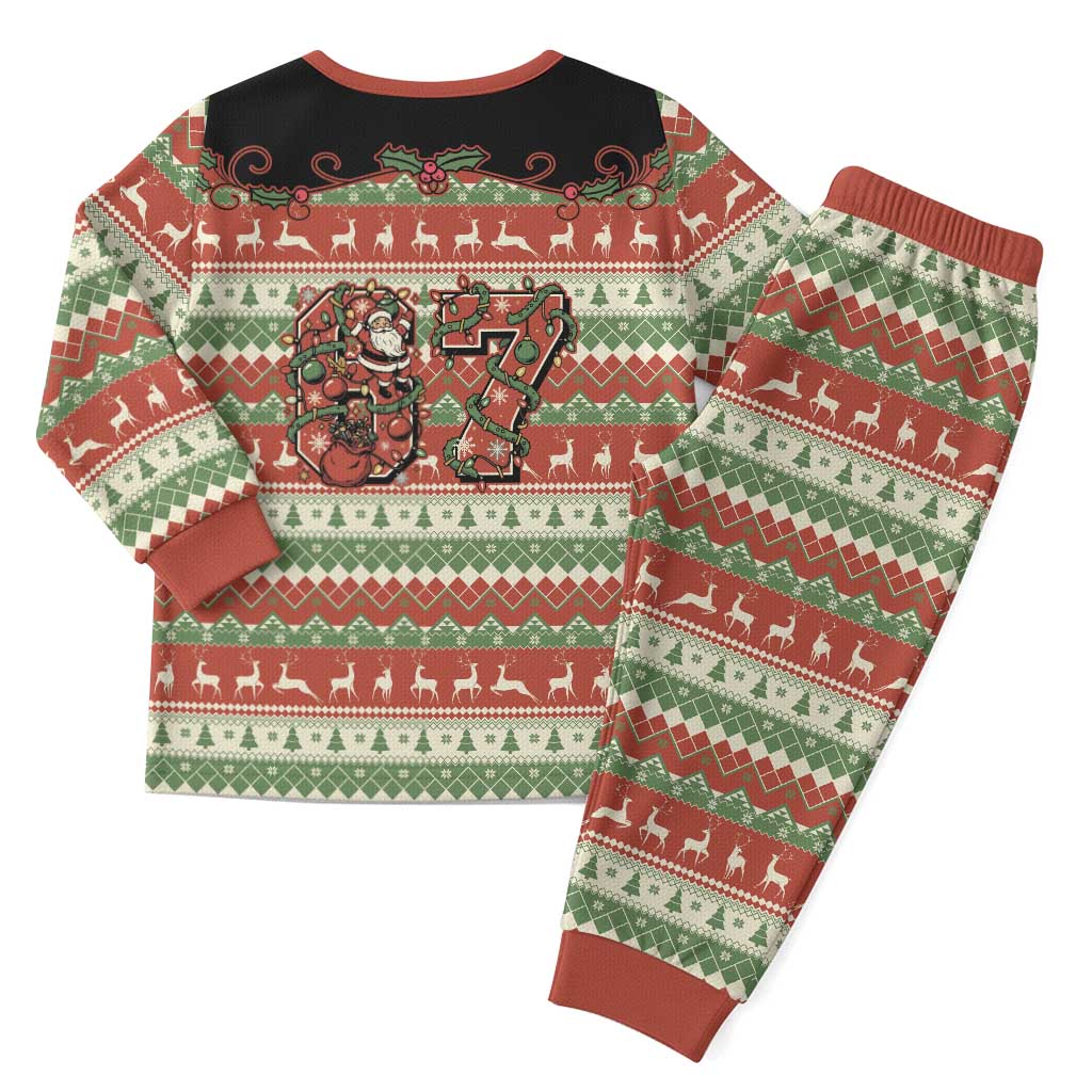 Western Yoke Christmas Pajama Set Six Seven Christmas - Wonder Print Shop