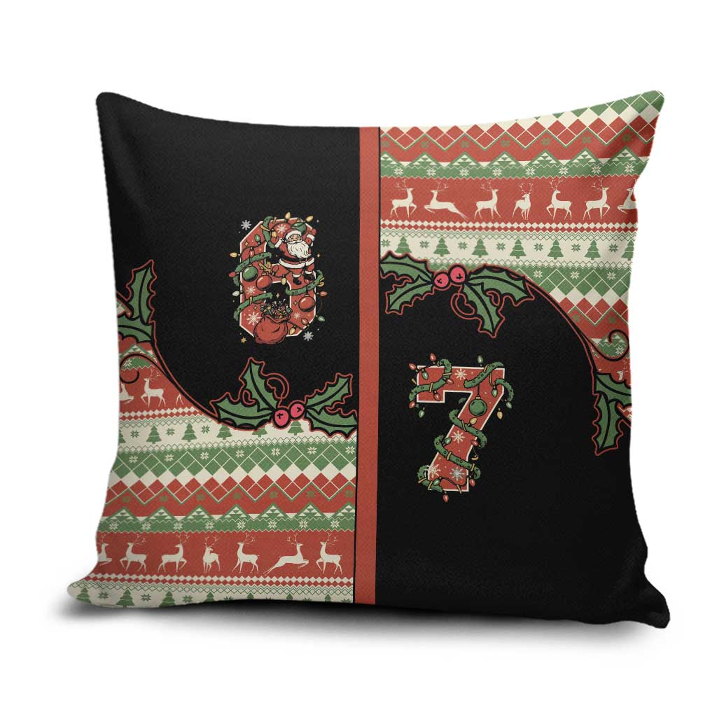 Western Yoke Pillow Cover Funny Six Seven Christmas - Wonder Print Shop