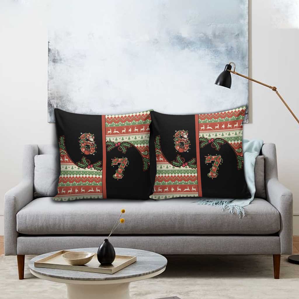 Western Yoke Pillow Cover Funny Six Seven Christmas - Wonder Print Shop