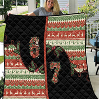 Western Yoke Quilt Funny Six Seven Christmas - Wonder Print Shop