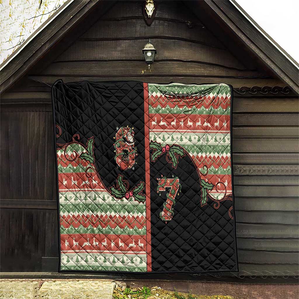 Western Yoke Quilt Funny Six Seven Christmas - Wonder Print Shop