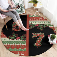 Western Yoke Round Carpet Funny Six Seven Christmas - Wonder Print Shop