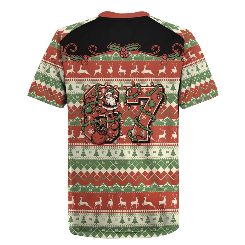 Western Yoke Rugby Jersey Funny Six Seven Christmas - Wonder Print Shop