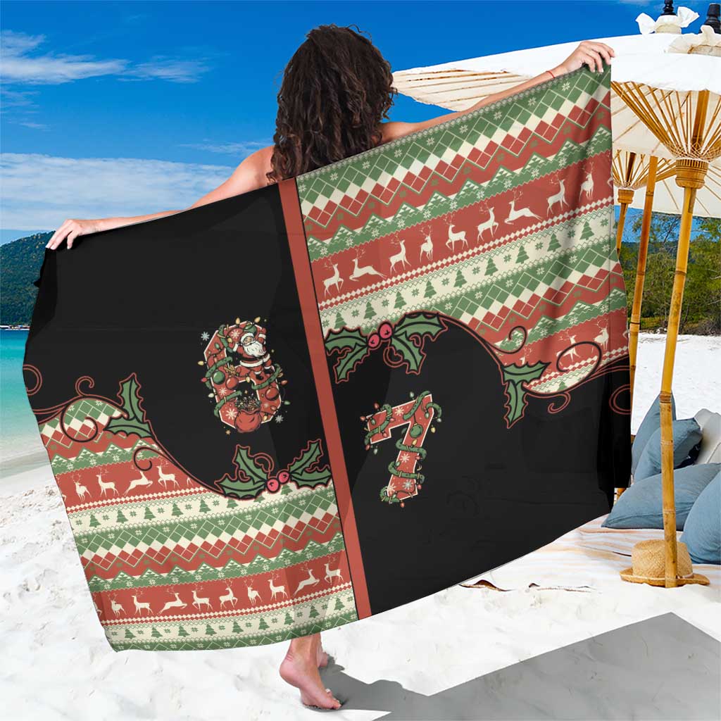 Western Yoke Sarong Funny Six Seven Christmas - Wonder Print Shop