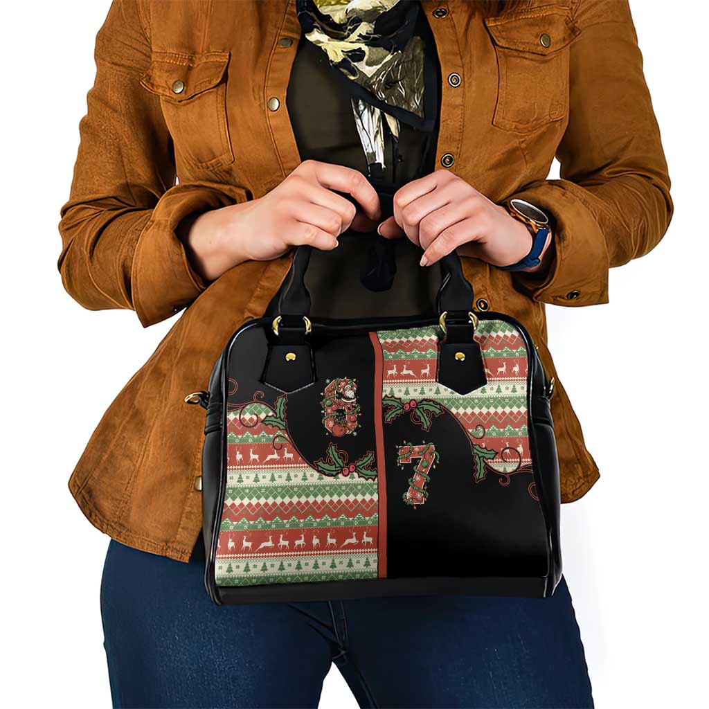 Western Yoke Shoulder Handbag Funny Six Seven Christmas - Wonder Print Shop