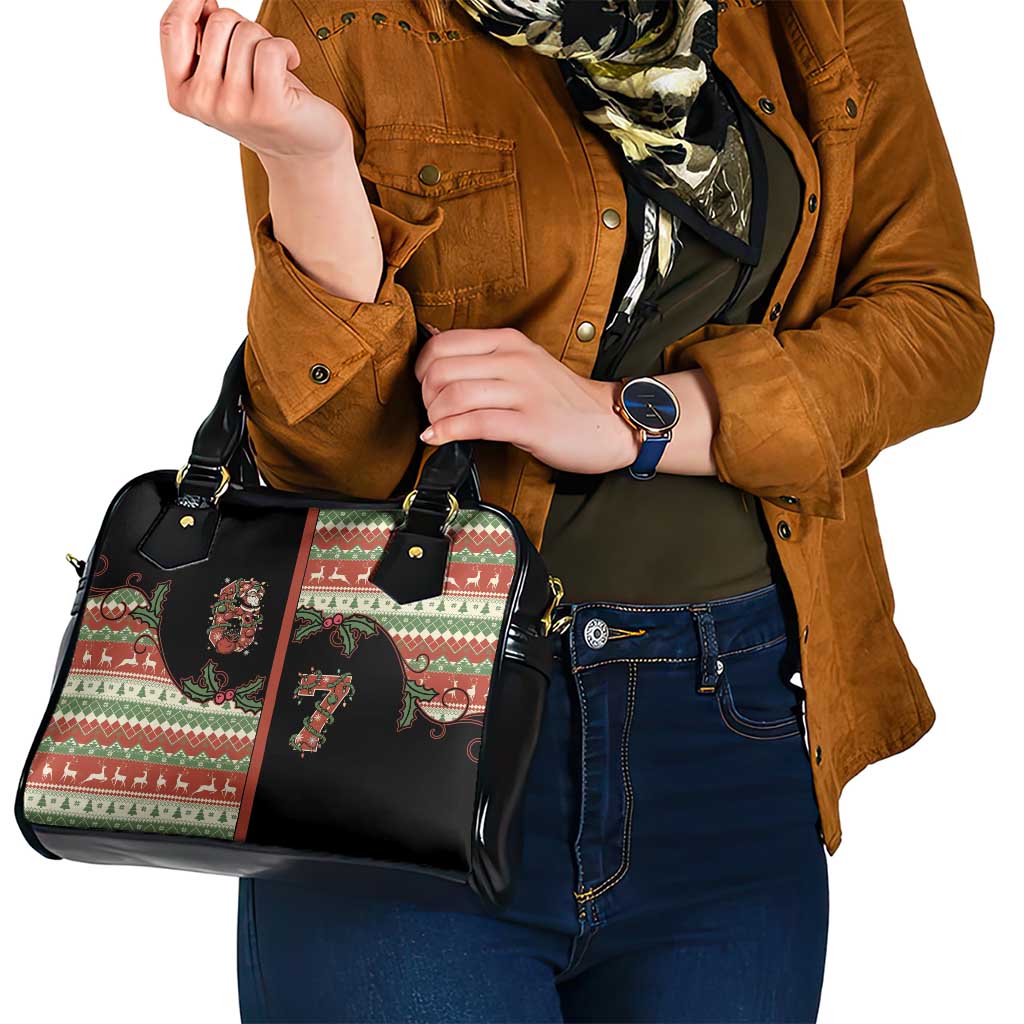 Western Yoke Shoulder Handbag Funny Six Seven Christmas - Wonder Print Shop