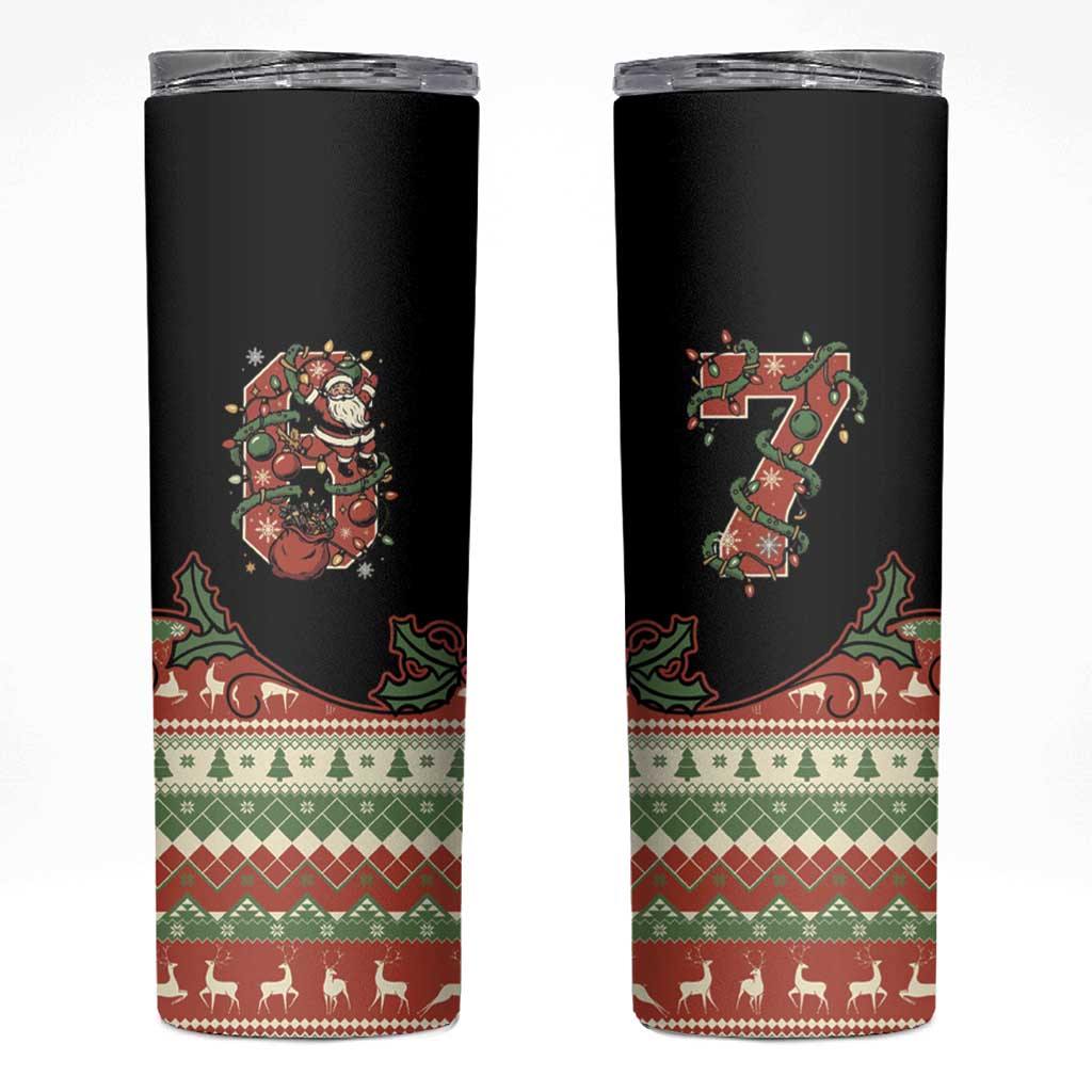 Western Yoke Skinny Tumbler Funny Six Seven Christmas - Wonder Print Shop