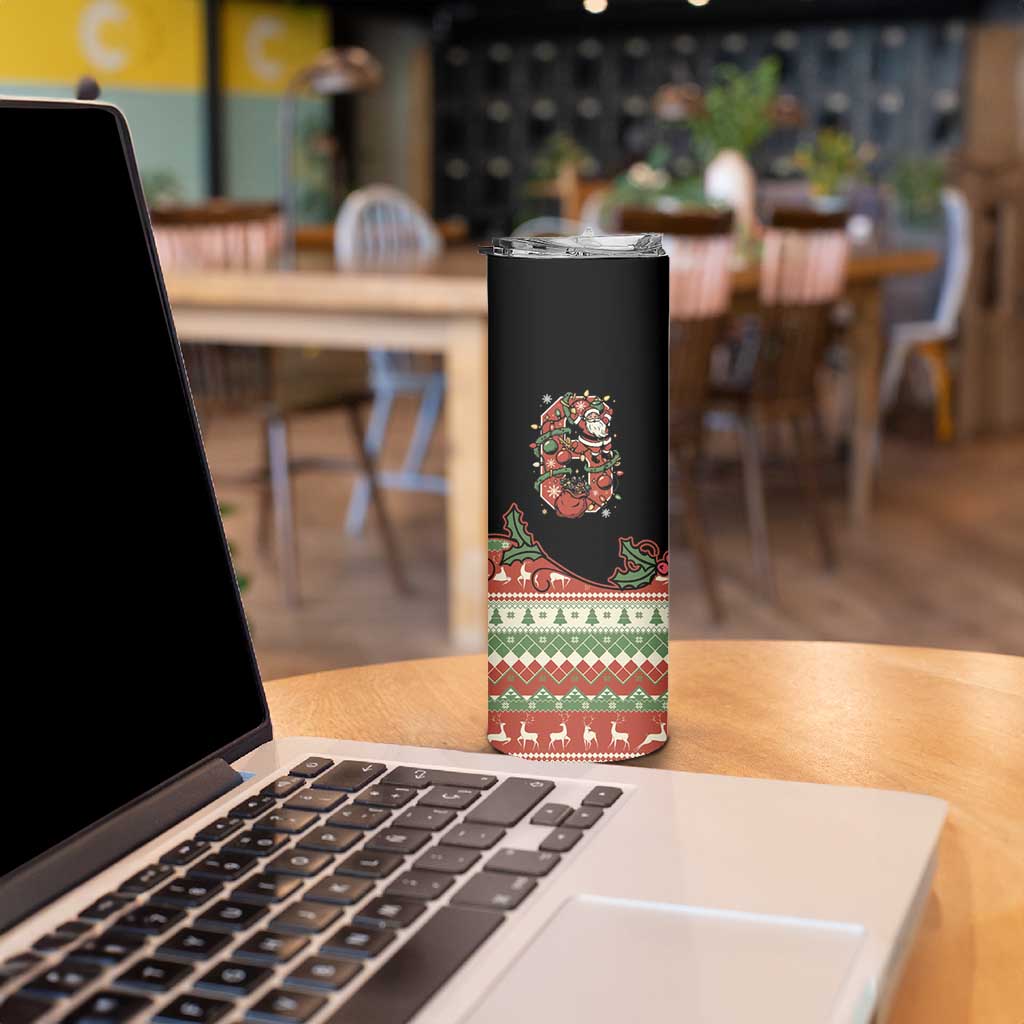 Western Yoke Skinny Tumbler Funny Six Seven Christmas - Wonder Print Shop