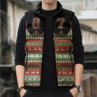 Western Yoke Sleeveless Puffer Jacket Funny Six Seven Christmas - Wonder Print Shop