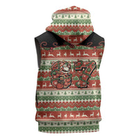 Western Yoke Sleeveless Zip Hoodie Funny Six Seven Christmas - Wonder Print Shop