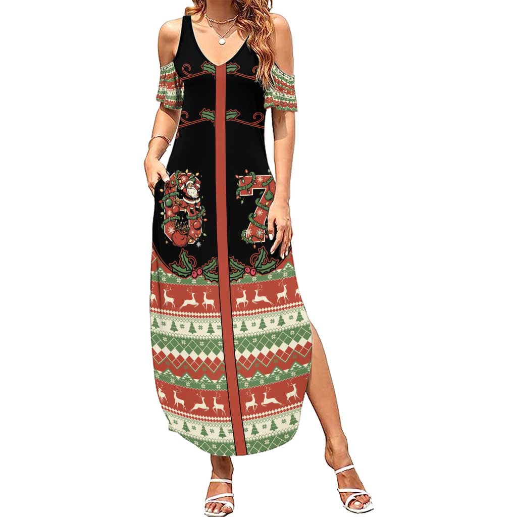 Western Yoke Summer Maxi Dress Funny Six Seven Christmas - Wonder Print Shop