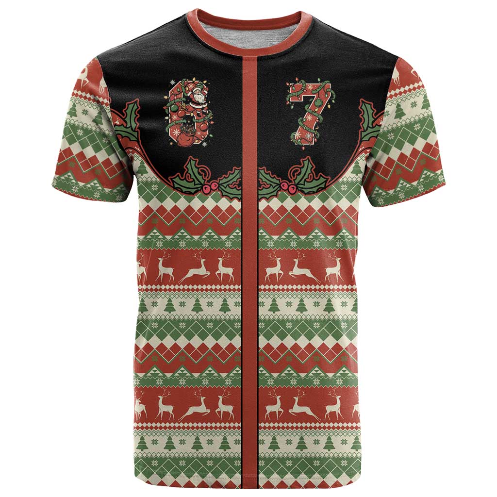 Western Yoke T Shirt Funny Six Seven Christmas - Wonder Print Shop