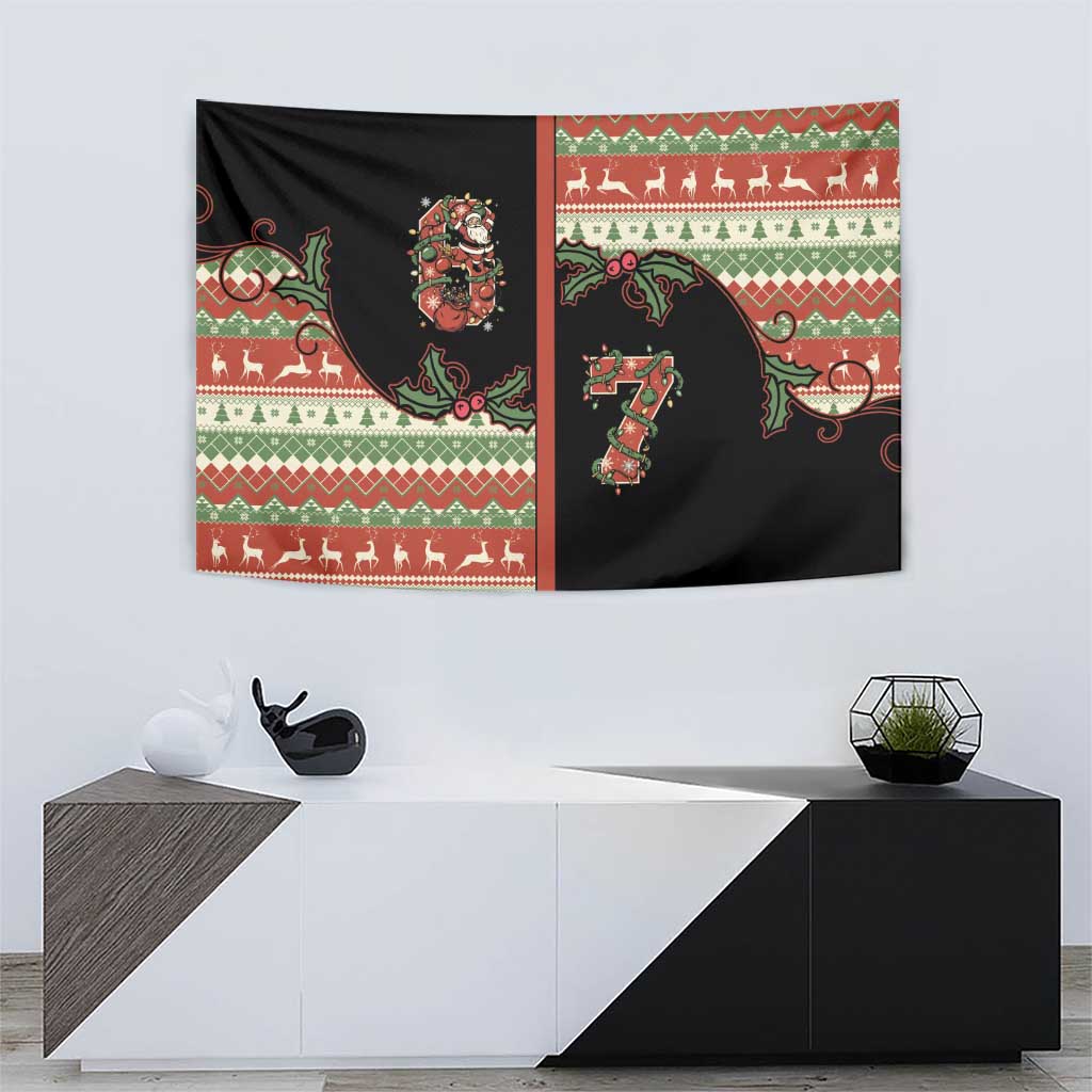 Western Yoke Tapestry Funny Six Seven Christmas - Wonder Print Shop