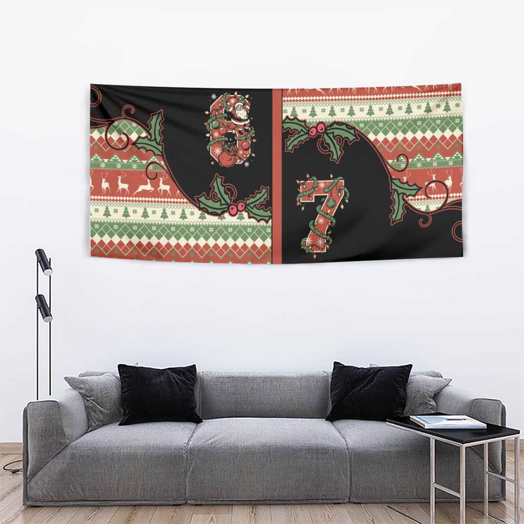 Western Yoke Tapestry Funny Six Seven Christmas - Wonder Print Shop