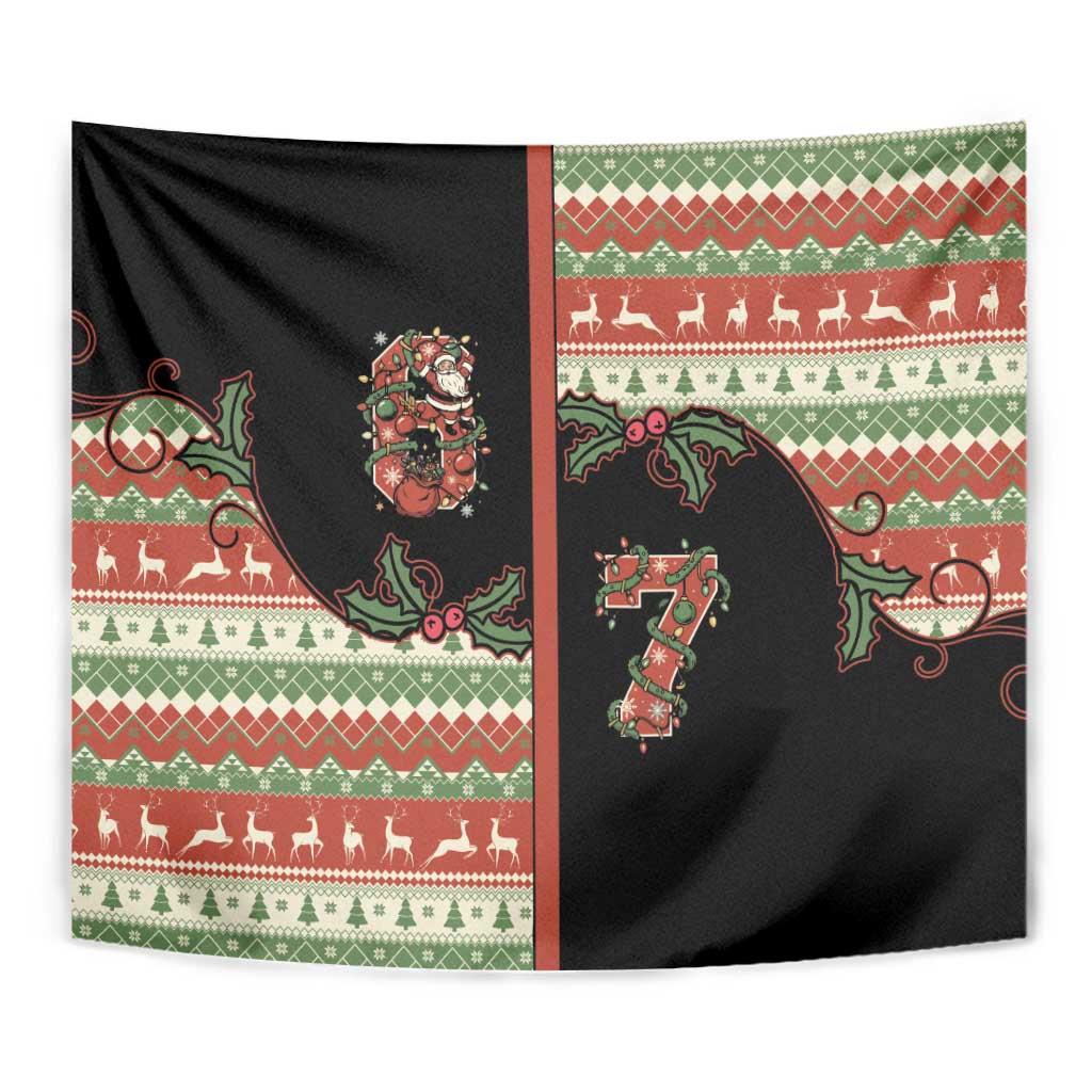 Western Yoke Tapestry Funny Six Seven Christmas - Wonder Print Shop