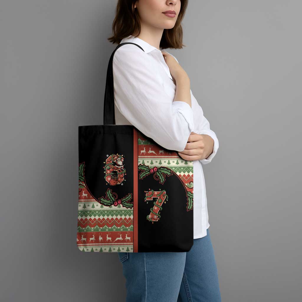 Western Yoke Tote Bag Funny Six Seven Christmas - Wonder Print Shop