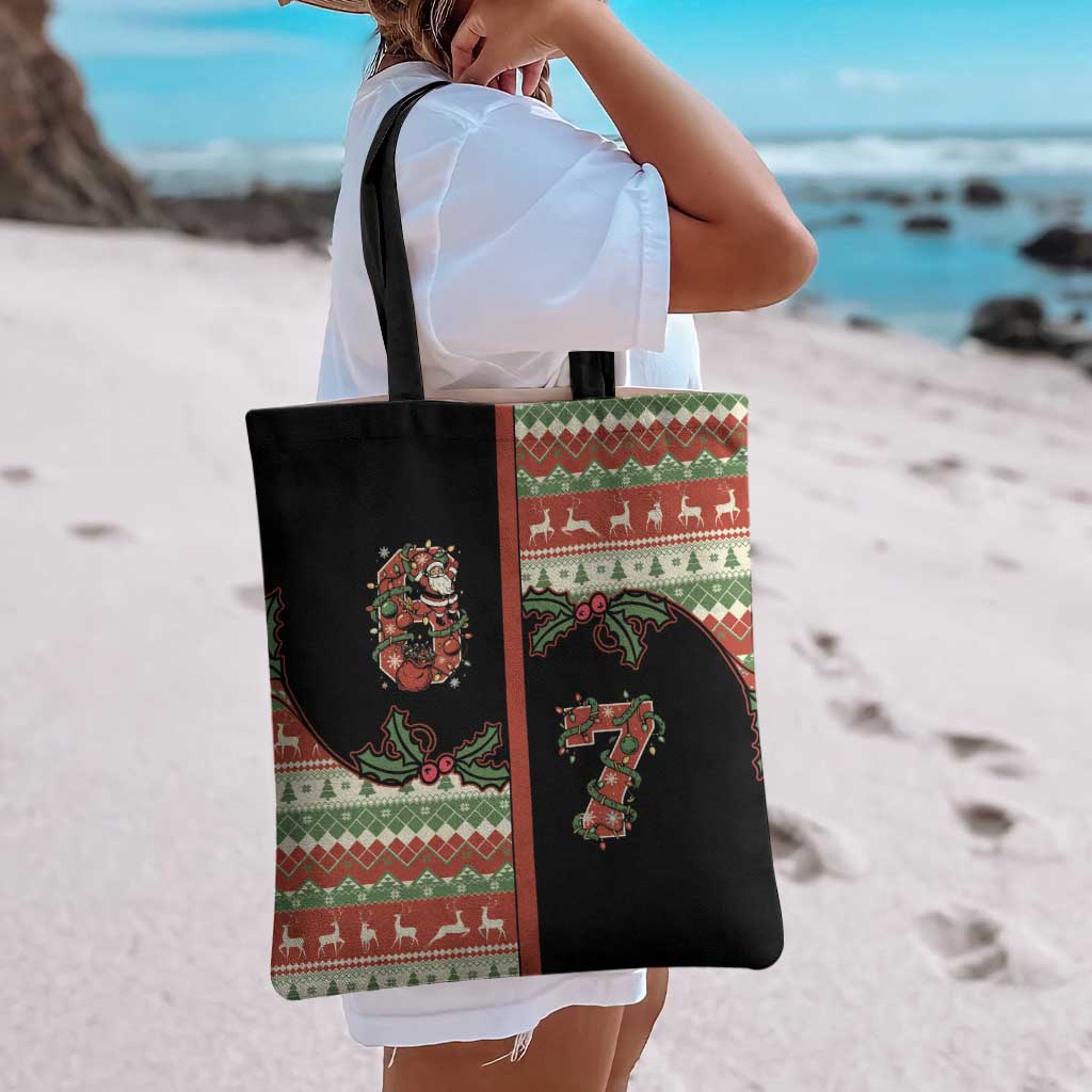 Western Yoke Tote Bag Funny Six Seven Christmas - Wonder Print Shop