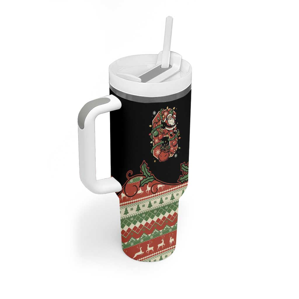 Western Yoke Tumbler With Handle Funny Six Seven Christmas - Wonder Print Shop