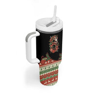 Western Yoke Tumbler With Handle Funny Six Seven Christmas - Wonder Print Shop