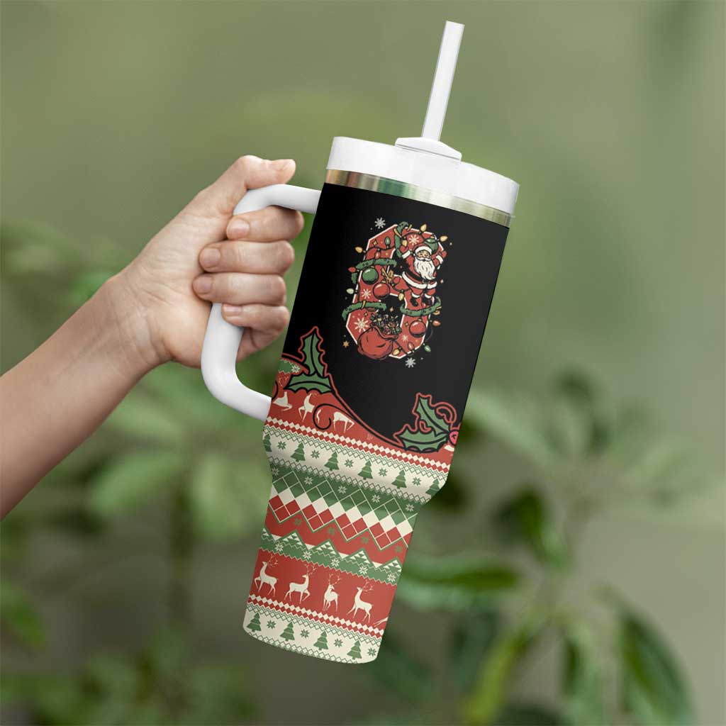 Western Yoke Tumbler With Handle Funny Six Seven Christmas - Wonder Print Shop