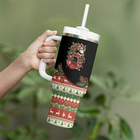 Western Yoke Tumbler With Handle Funny Six Seven Christmas - Wonder Print Shop