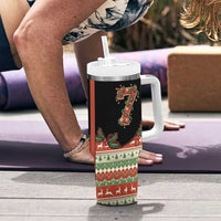 Western Yoke Tumbler With Handle Funny Six Seven Christmas - Wonder Print Shop