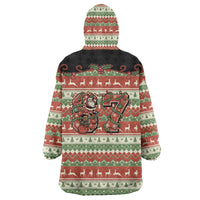 Western Yoke Wearable Blanket Hoodie Funny Six Seven Christmas - Wonder Print Shop