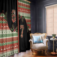 Western Yoke Window Curtain Funny Six Seven Christmas - Wonder Print Shop