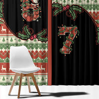 Western Yoke Window Curtain Funny Six Seven Christmas - Wonder Print Shop