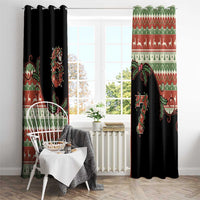 Western Yoke Window Curtain Funny Six Seven Christmas - Wonder Print Shop