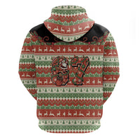 Western Yoke Zip Hoodie Funny Six Seven Christmas - Wonder Print Shop