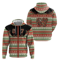 Western Yoke Zip Hoodie Funny Six Seven Christmas - Wonder Print Shop