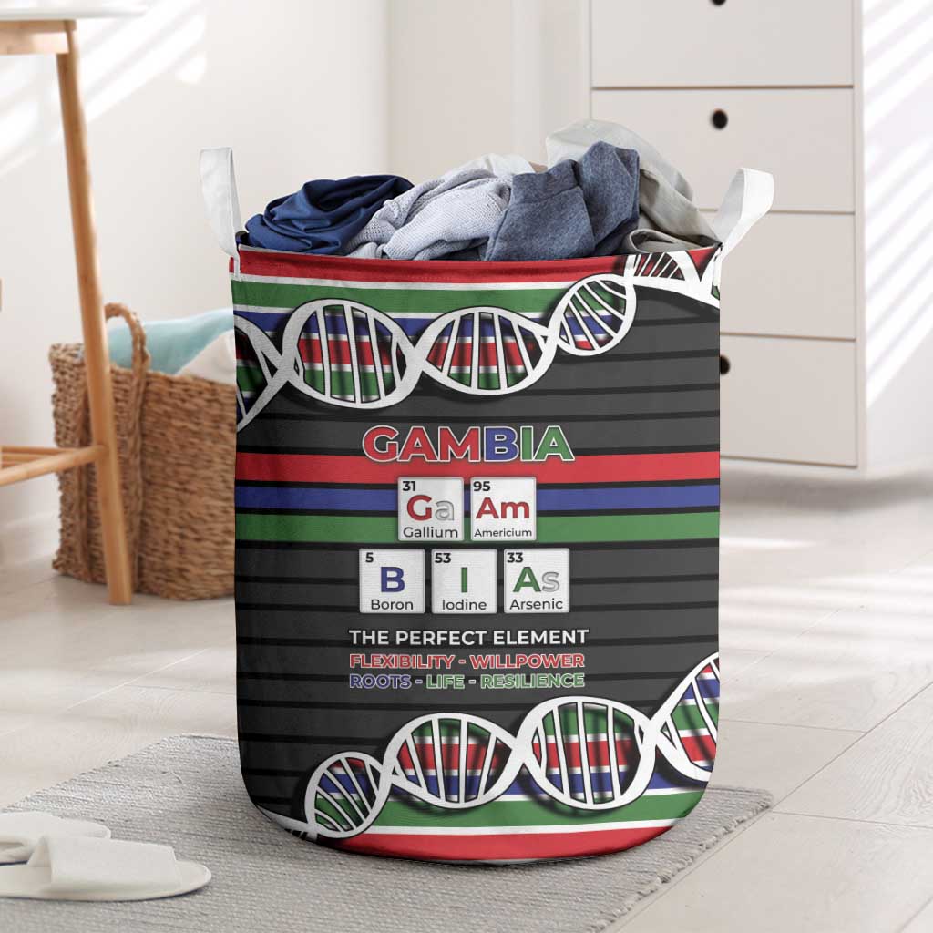 Gambia Laundry Basket Perfect Periodic Element Of African - Wonder Print Shop