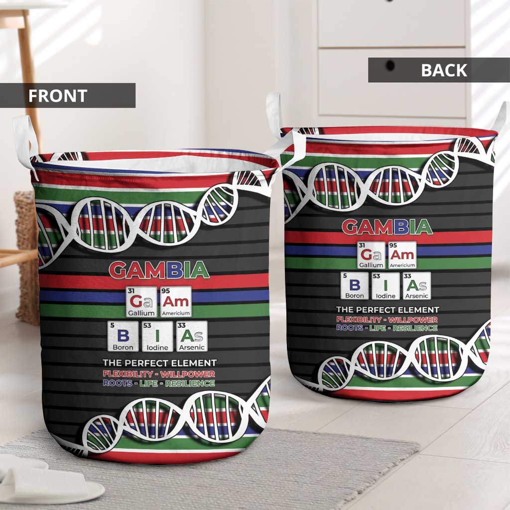 Gambia Laundry Basket Perfect Periodic Element Of African - Wonder Print Shop