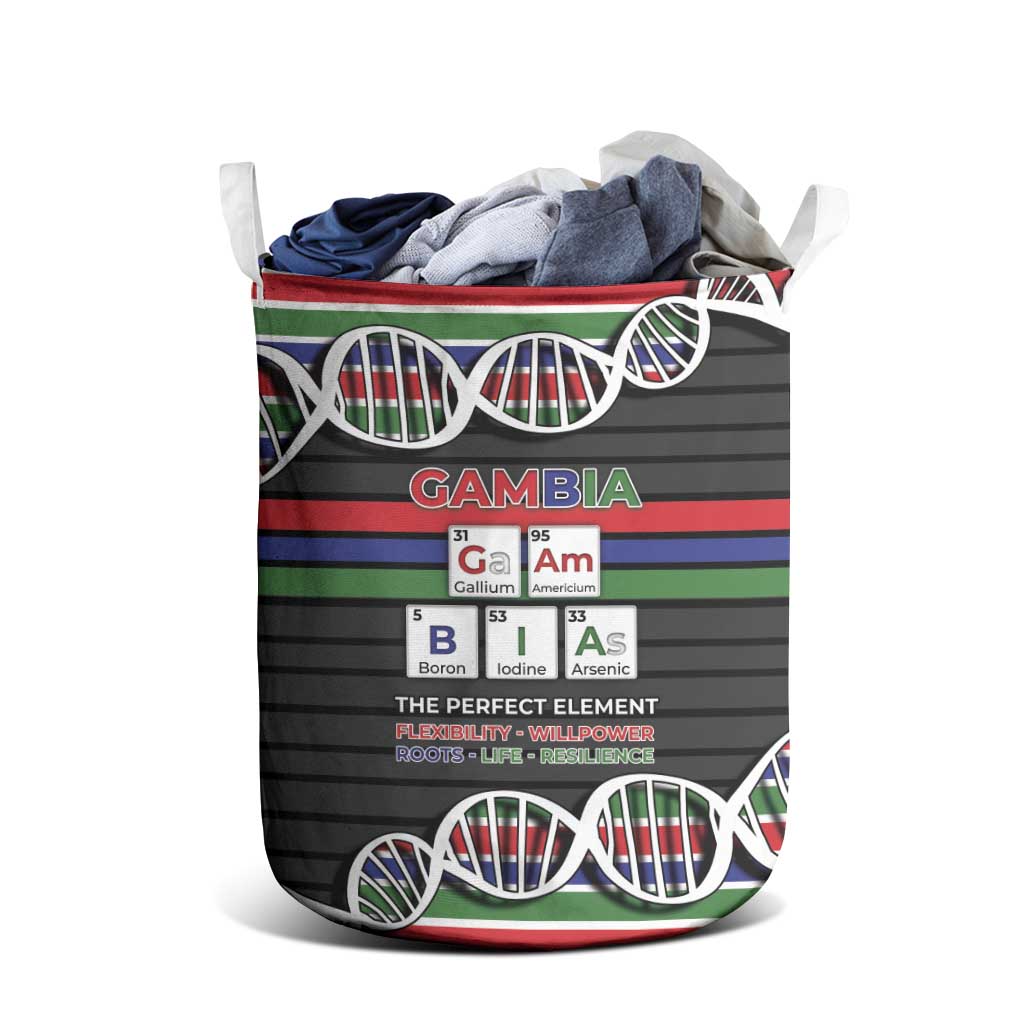 Gambia Laundry Basket Perfect Periodic Element Of African - Wonder Print Shop