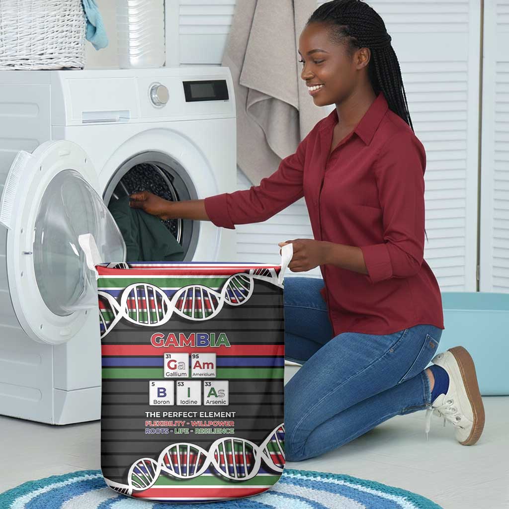 Gambia Laundry Basket Perfect Periodic Element Of African - Wonder Print Shop