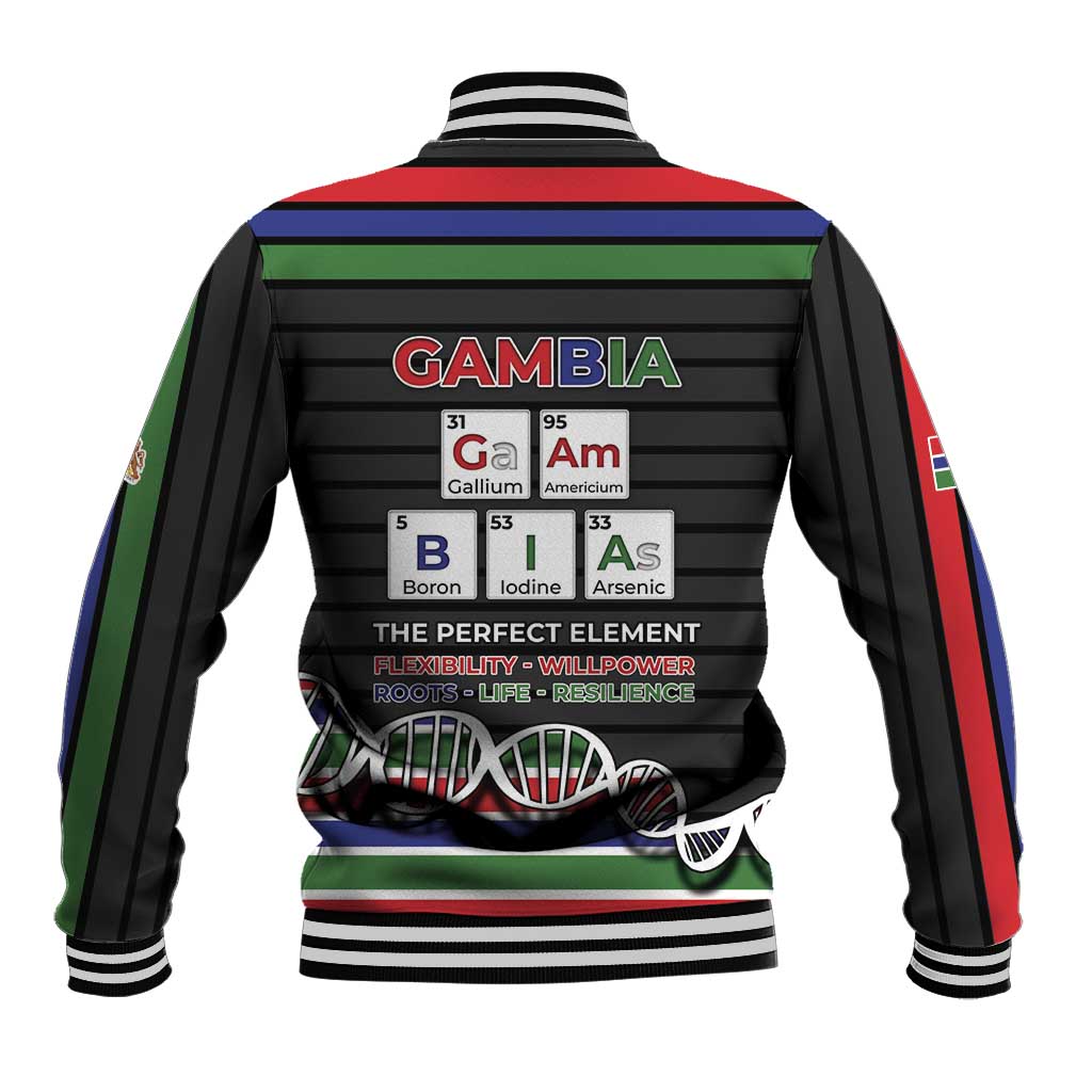 Gambia Baseball Jacket Perfect Periodic Element Of African - Wonder Print Shop