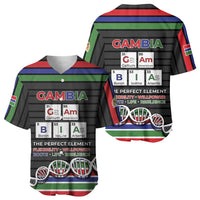Gambia Baseball Jersey Perfect Periodic Element Of African - Wonder Print Shop