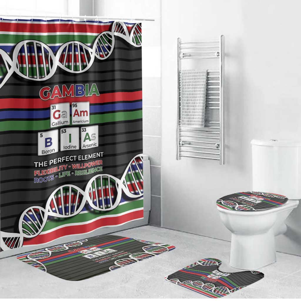 Gambia Bathroom Set Perfect Periodic Element Of African - Wonder Print Shop