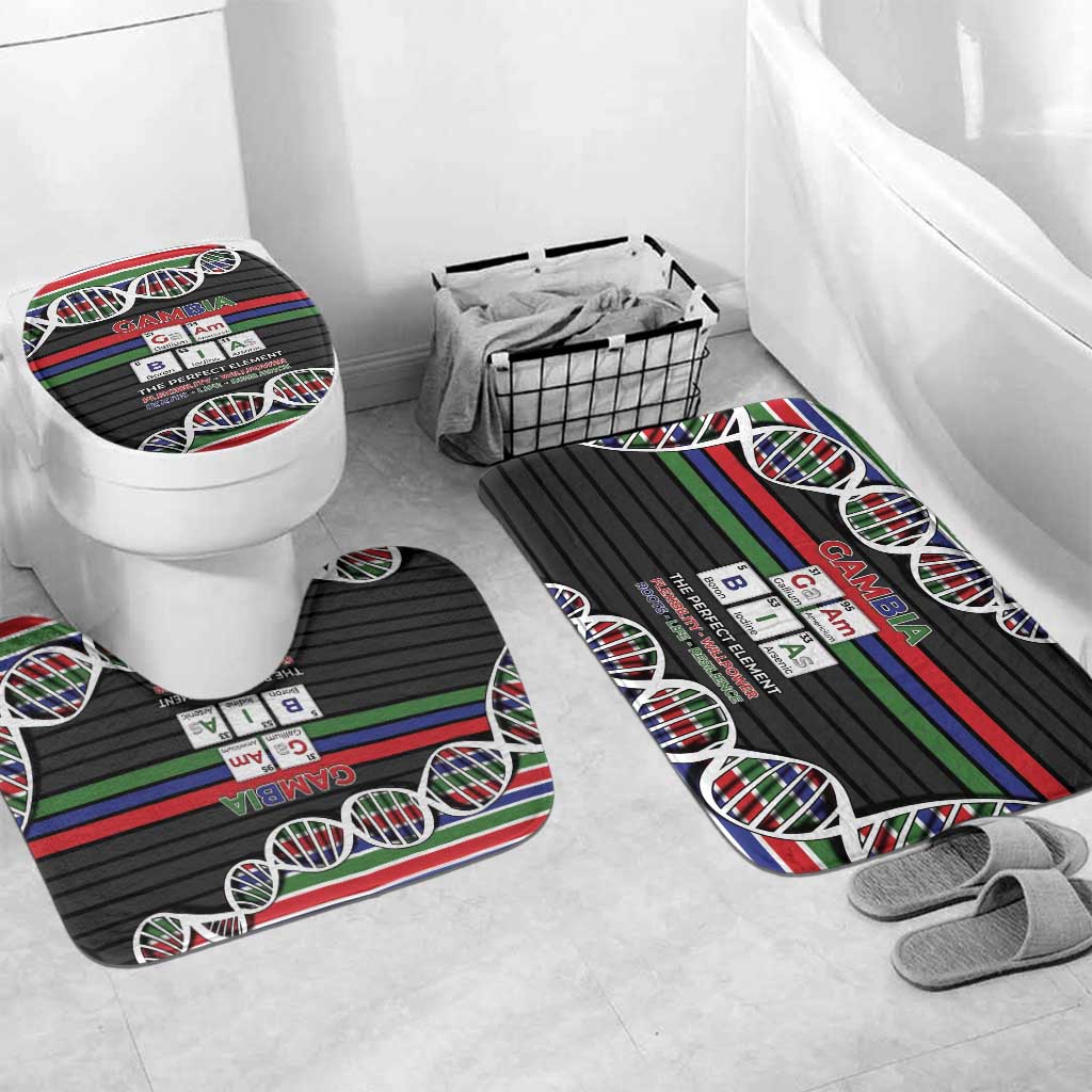 Gambia Bathroom Set Perfect Periodic Element Of African - Wonder Print Shop