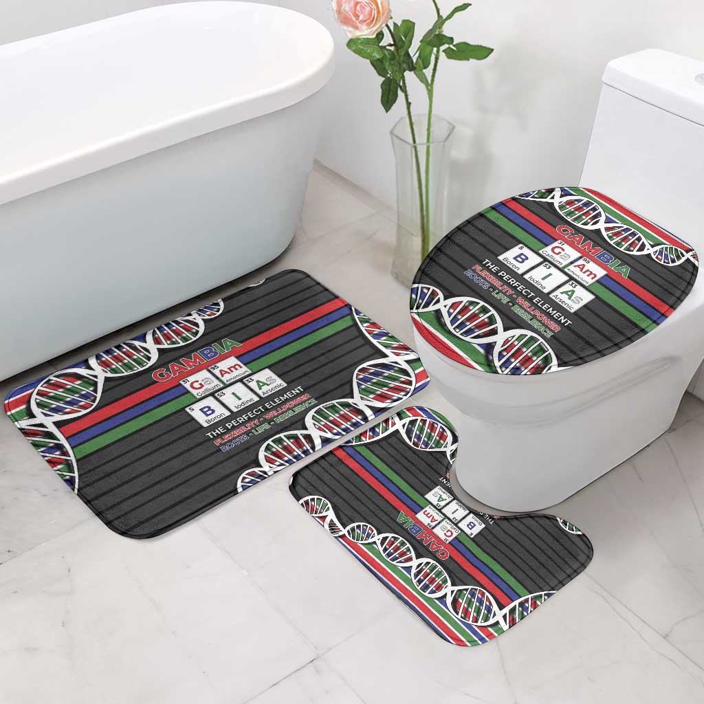 Gambia Bathroom Set Perfect Periodic Element Of African - Wonder Print Shop