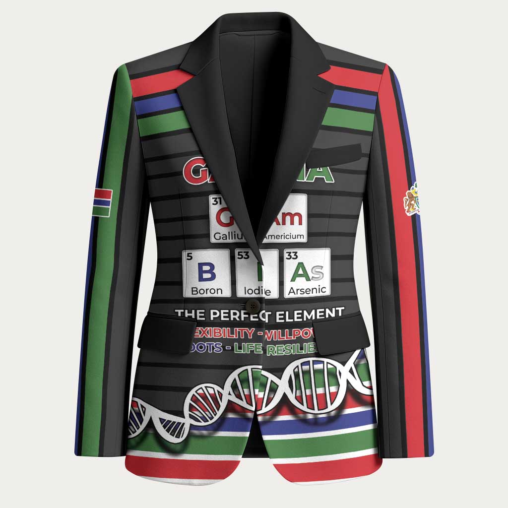 Gambia Blazer Perfect Periodic Element Of African - Wonder Print Shop