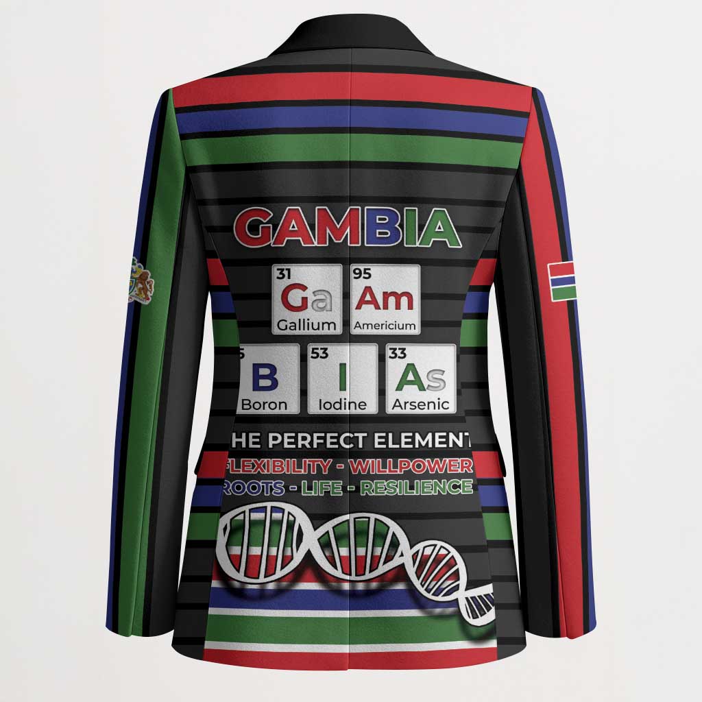 Gambia Blazer Perfect Periodic Element Of African - Wonder Print Shop