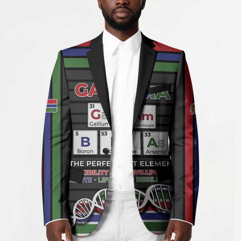 Gambia Blazer Perfect Periodic Element Of African - Wonder Print Shop
