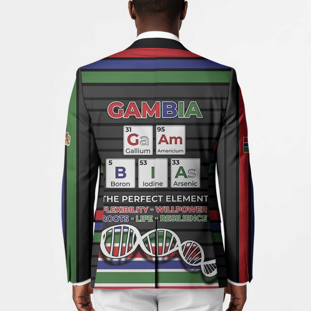 Gambia Blazer Perfect Periodic Element Of African - Wonder Print Shop