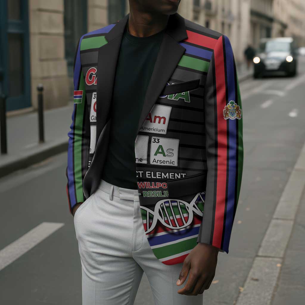 Gambia Blazer Perfect Periodic Element Of African - Wonder Print Shop