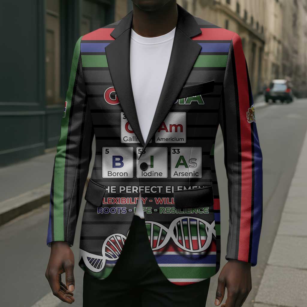 Gambia Blazer Perfect Periodic Element Of African - Wonder Print Shop